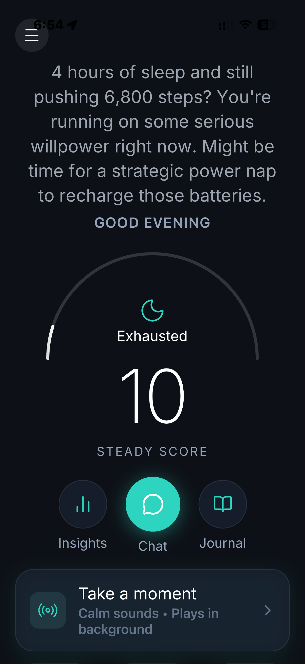 Steadfast home screen